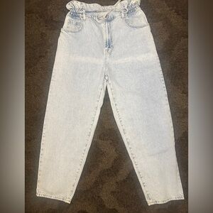 7 For All Mankind Light Blue Women high waisted Bag Jeans